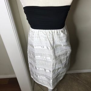 Eight sixty black & white tube top dress Sz medium